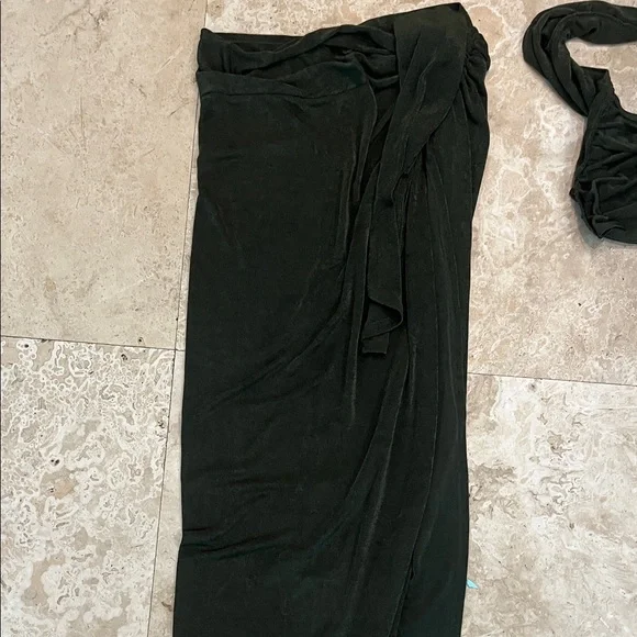 Two-Piece Halter Wrap Skirt Set - Picture 2 of 3